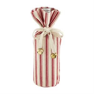 STRIPE CHRISTMAS WINE BAG