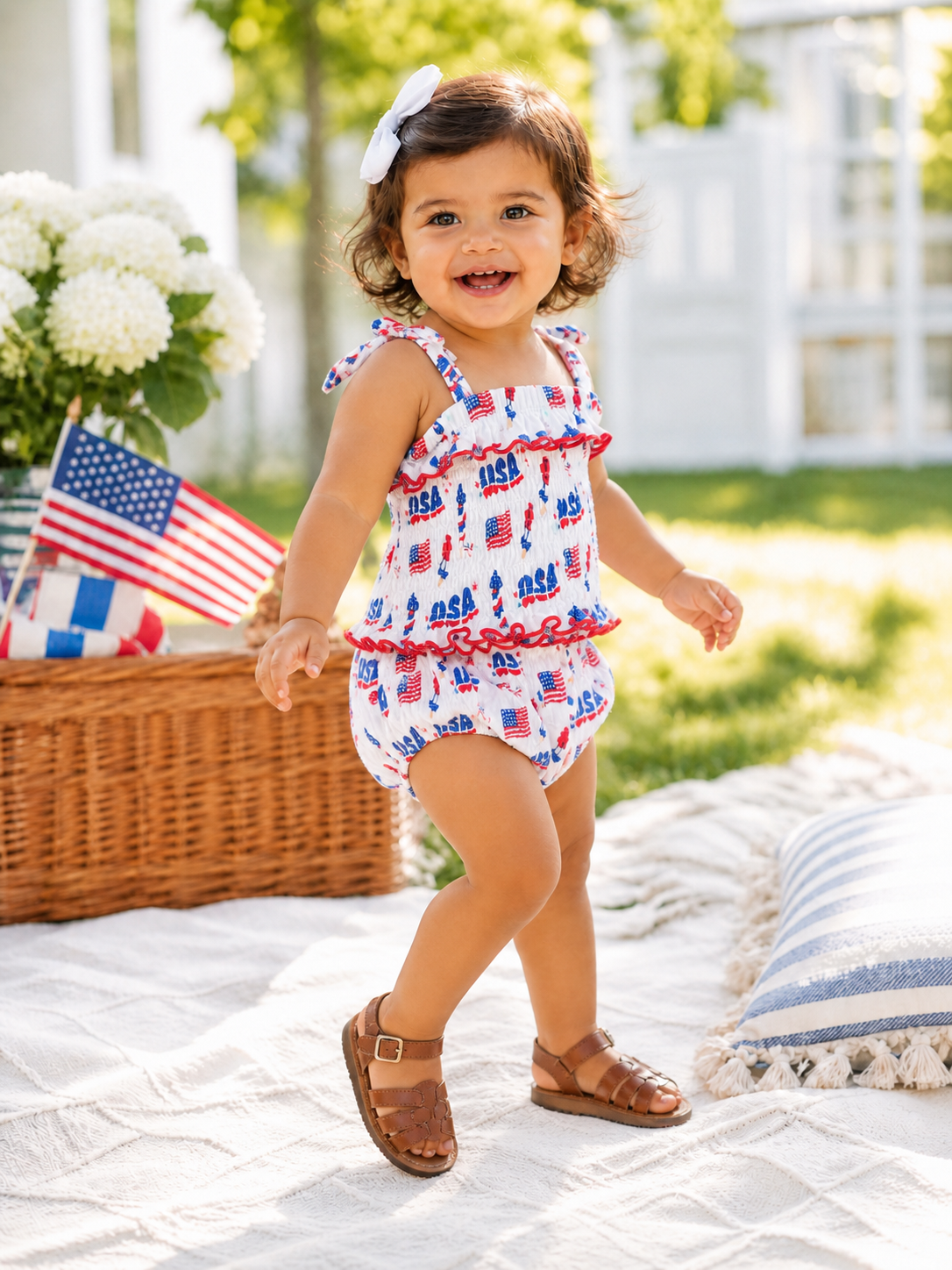 Fourth of July Ruffled Set - The Season Boutique
