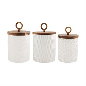 STONEWARE CANISTER SET