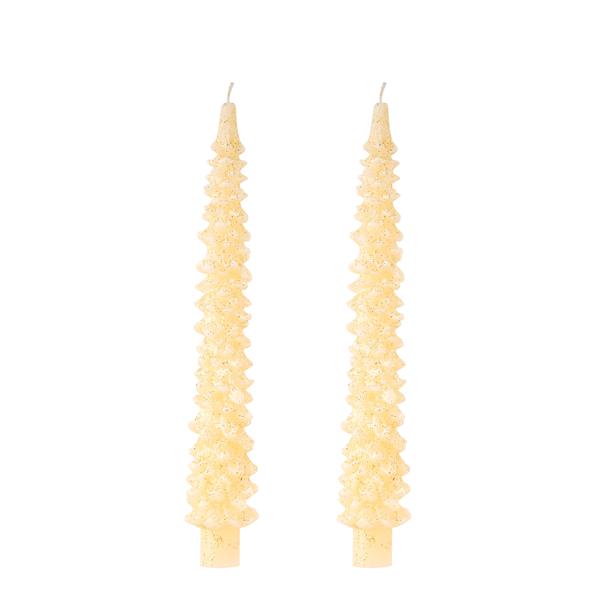 Gold Christmas Taper Candle Sets