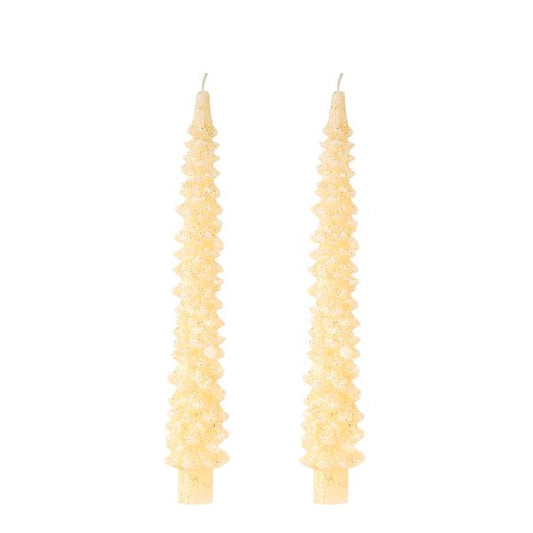 Gold Christmas Taper Candle Sets