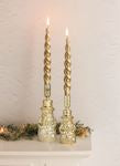 Gold Christmas Taper Candle Sets