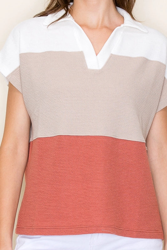 Colorblock Cloudy Knit Top