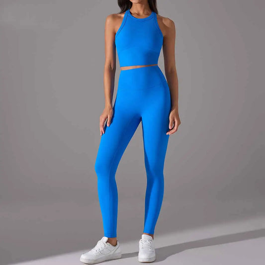 Women High Intensity Sports Bra Seamless Workout Yoga Set - The Season Boutique