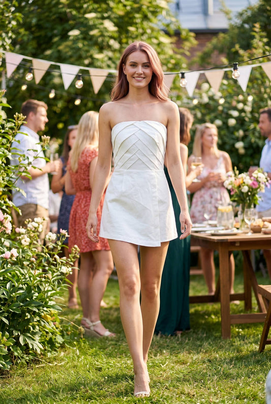 Bold Pleated Romper