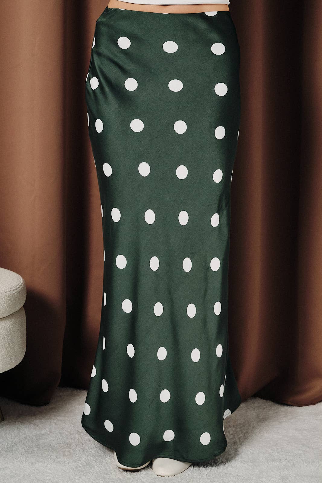 Polka Dot Maxi Skirt