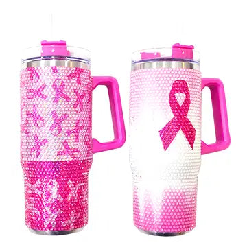 Insulated Cup 30 oz Rhinestone Pink