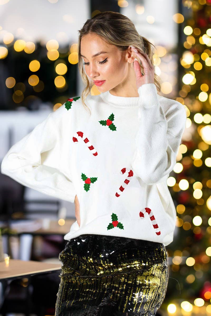 Candy Cane Sweater