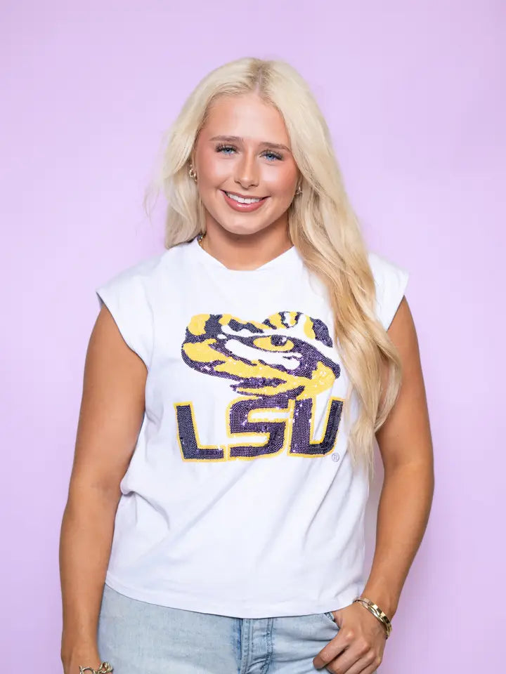 LSU Tiger Eye Boxy Tank