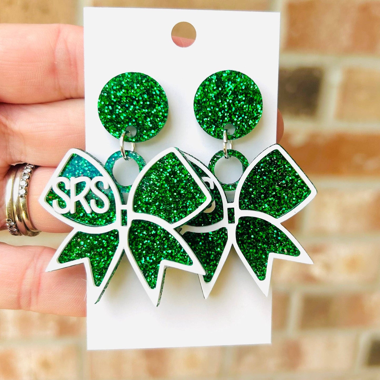St Rita Trotters Bow Earrings