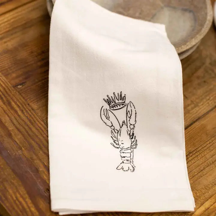 Royal Crawfish Flour Sack Hand Towel - The Season Boutique