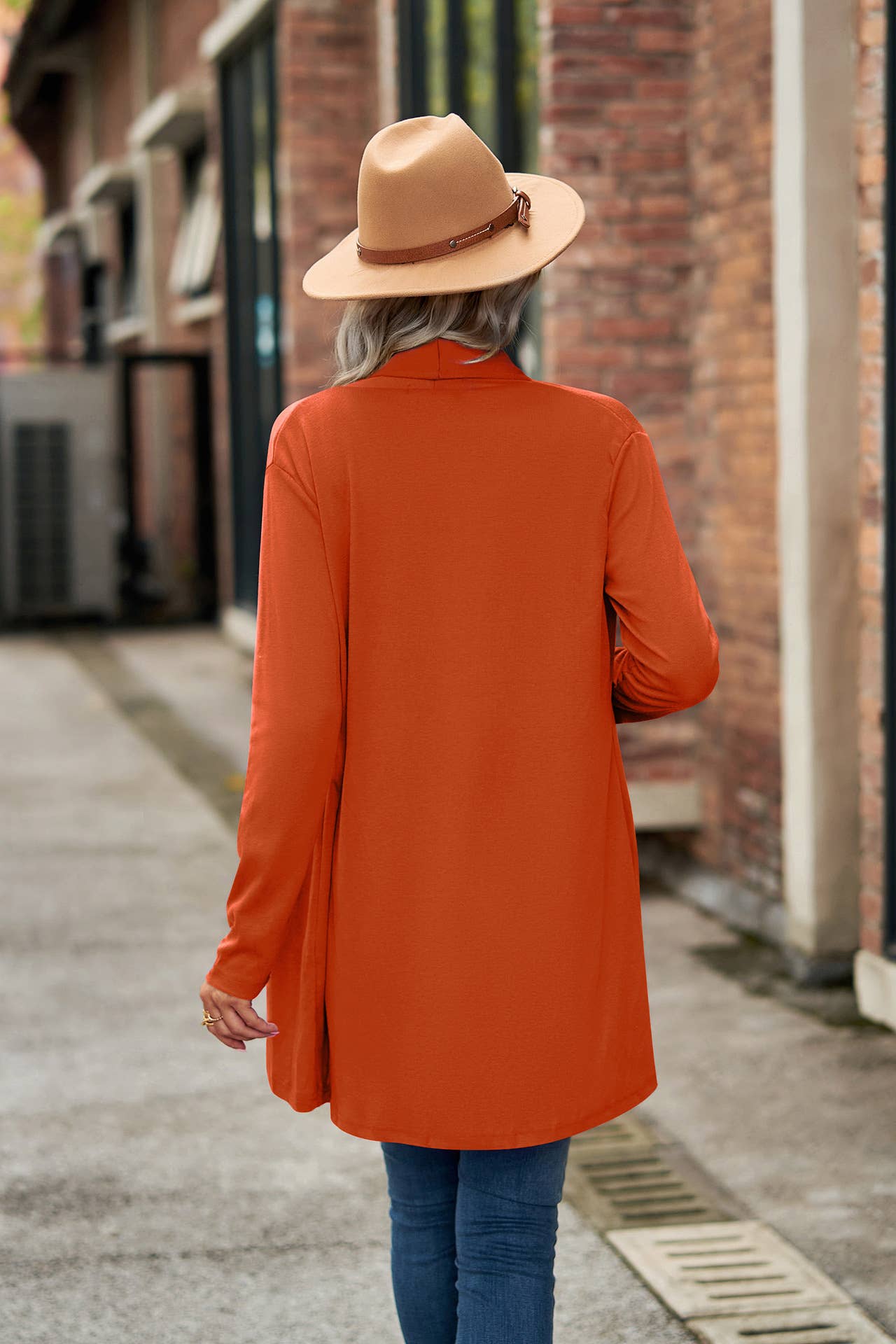 Long-sleeved loose knitted cardigan