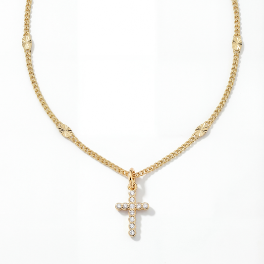 Frankie Mini Cross Necklace