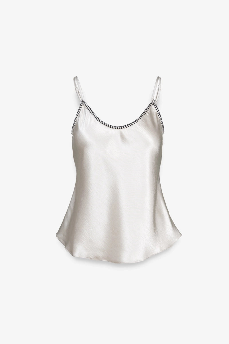 Whipstitch Satin Camisole
