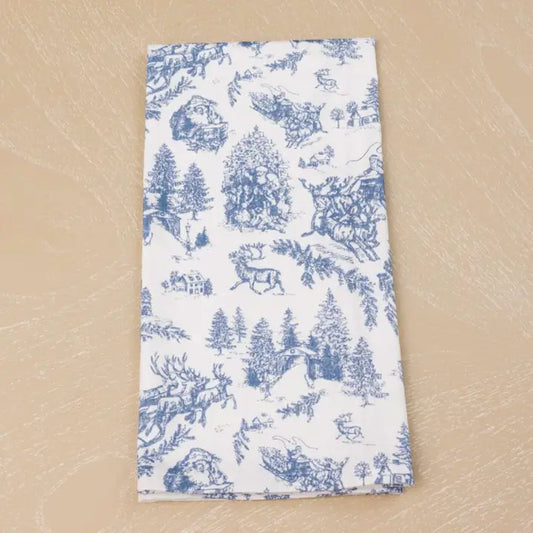 Frosted Blue Pine Tea Towel Set
