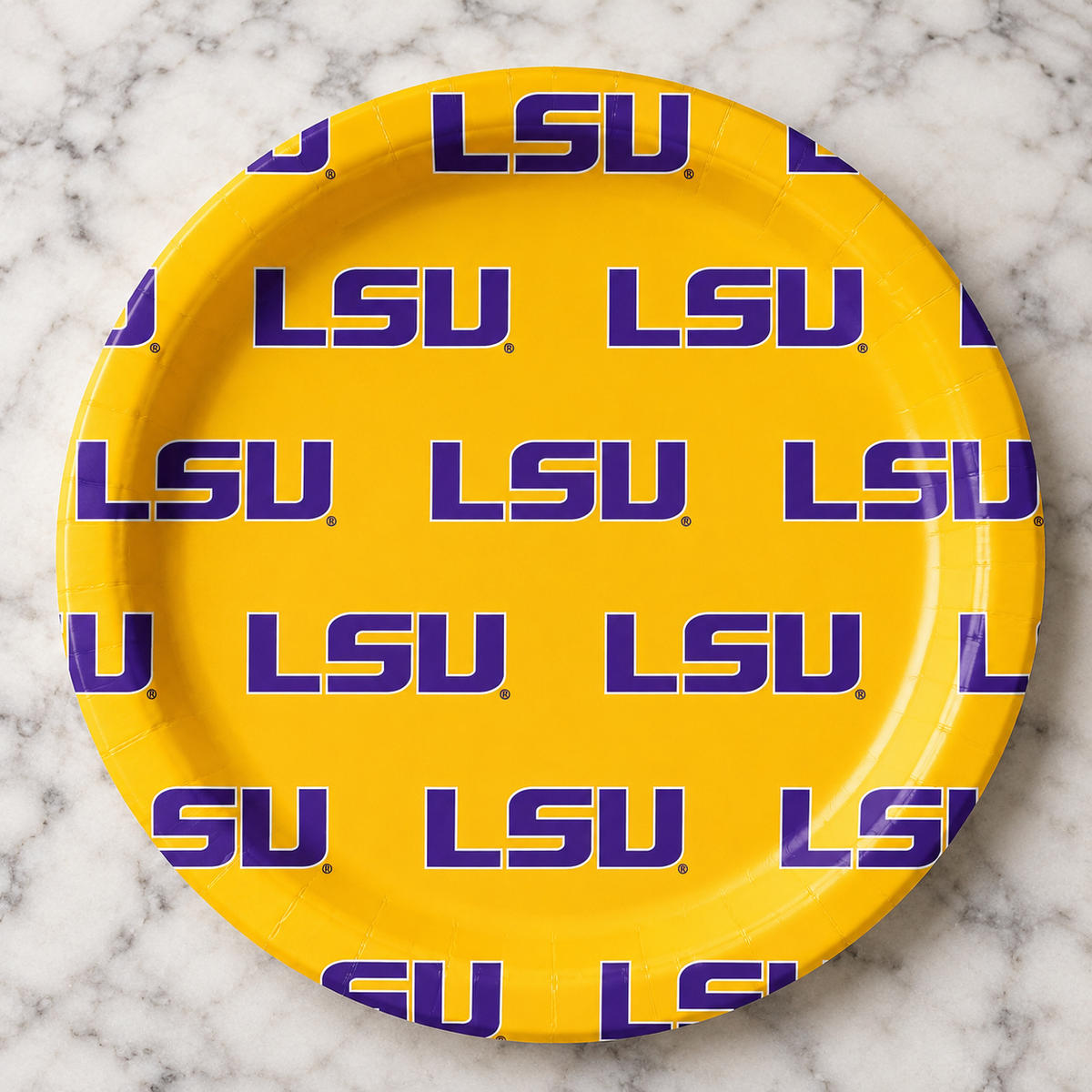 LSU - 7 inch Appetizer Paper Plates