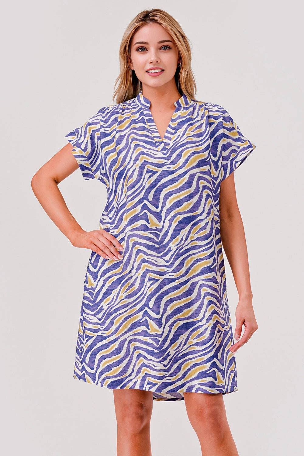 Tori Game Day Shift Dress Tiger Print - The Season Boutique