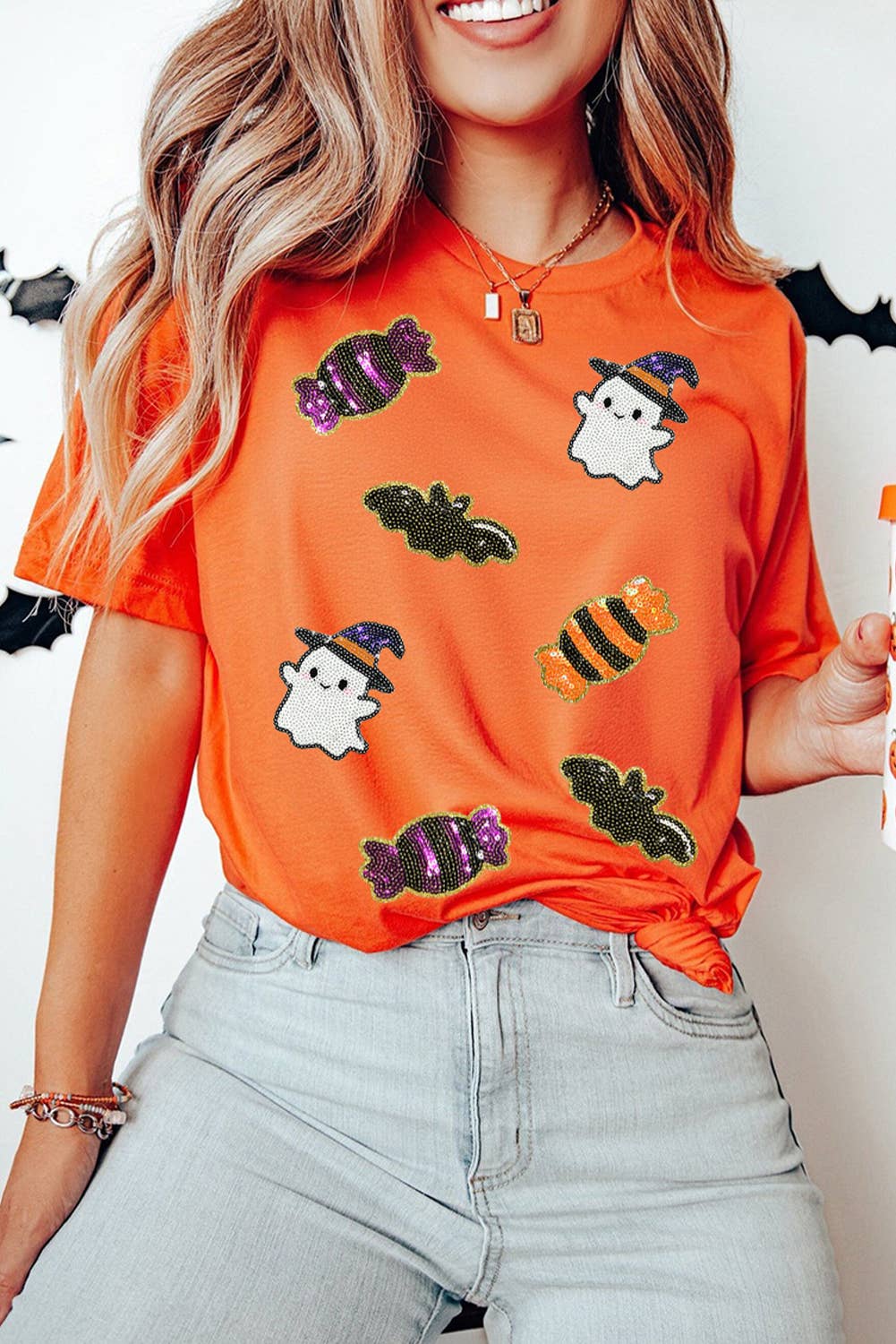 Halloween Spirit Patched Tee