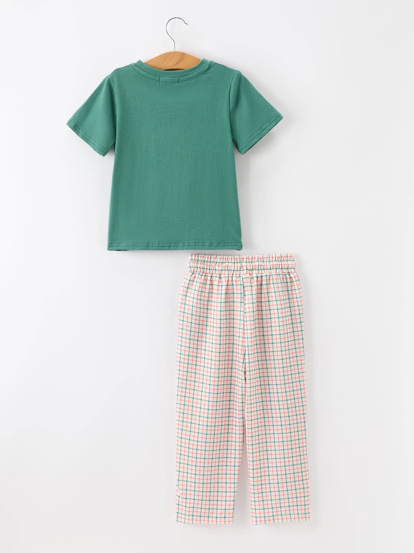 Christmas T-Shirt & Plaid Pants Set