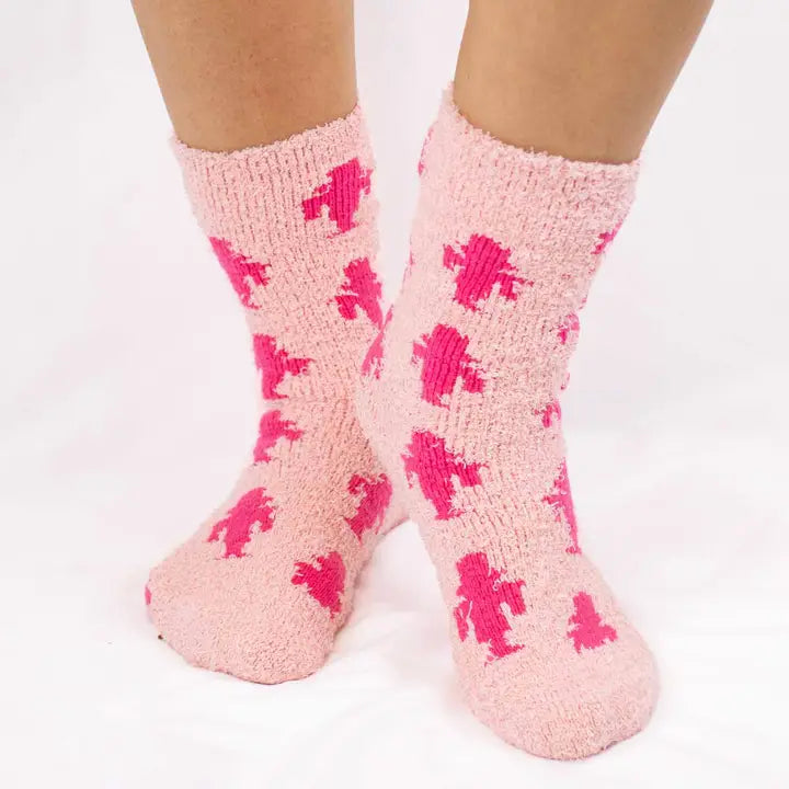 Women's Nutcracker Snuggle Socks Pink One