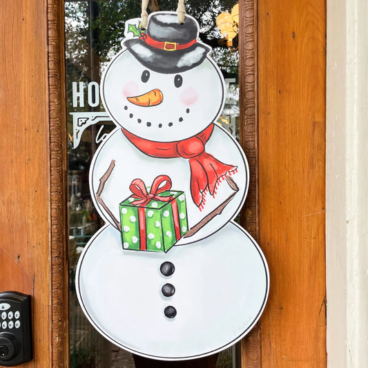 Snowman Door Hanger