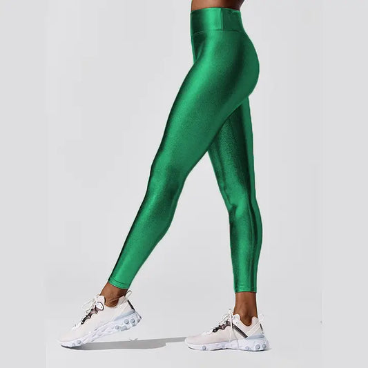 Adult Metallic Leggings - Green