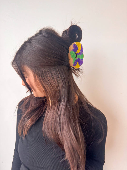 King Cake Claw Clip - The Season Boutique