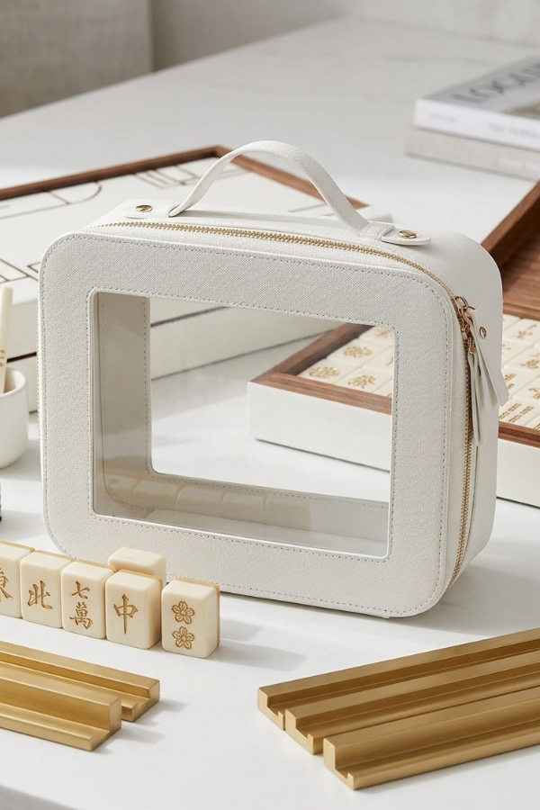 Posie White Clear Travel Bag