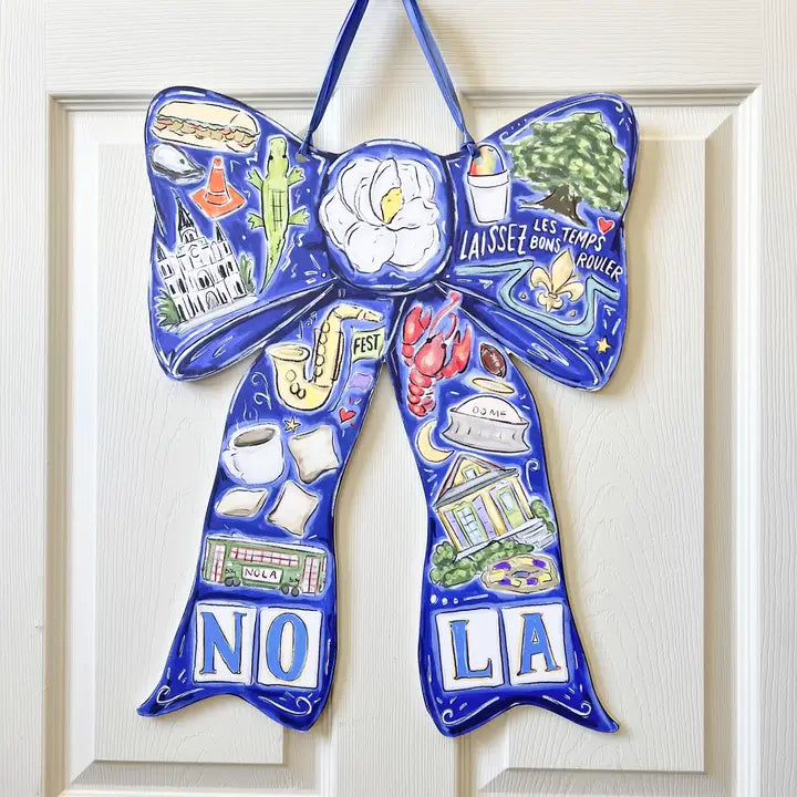 Best of Nola Bow Door Hanger