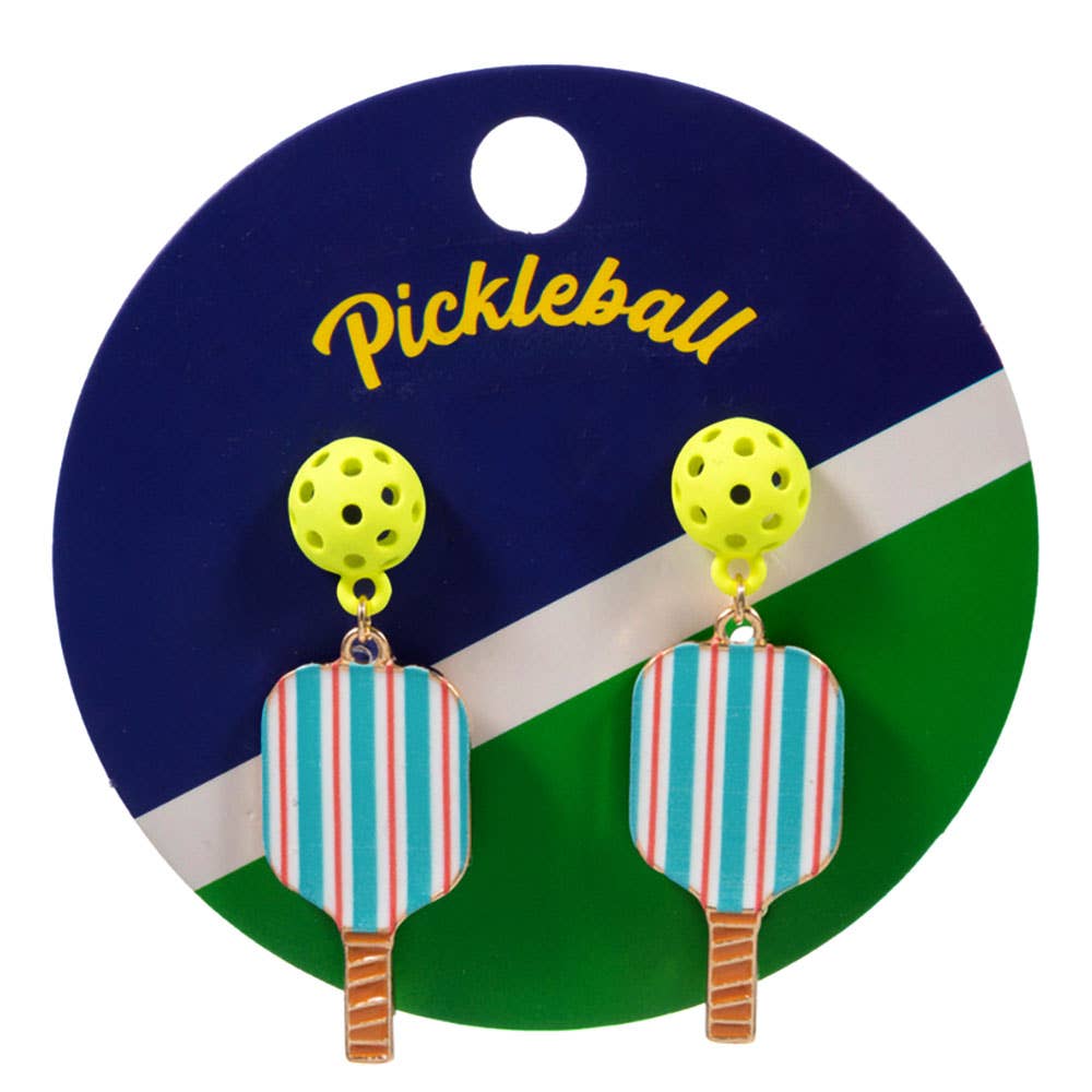 Pickleball Paddle Dangle Earrings - The Season Boutique