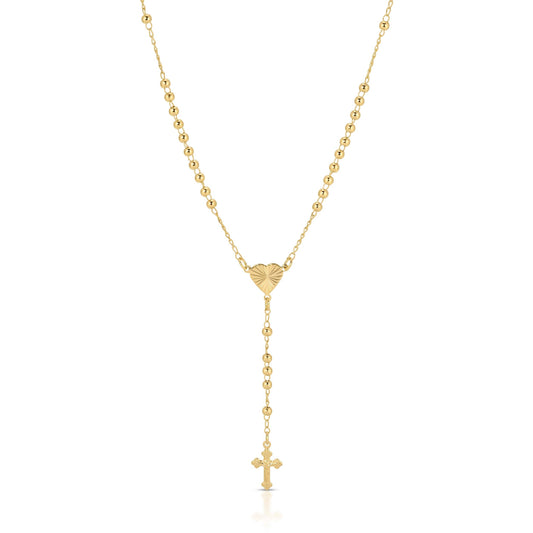 Heart of Devotion Gold Rosary