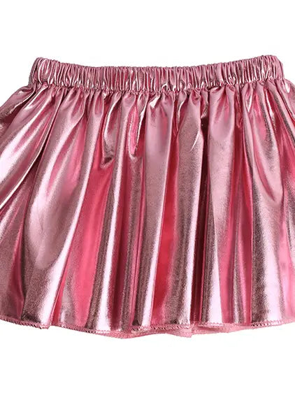 Pink Metallic Skirt