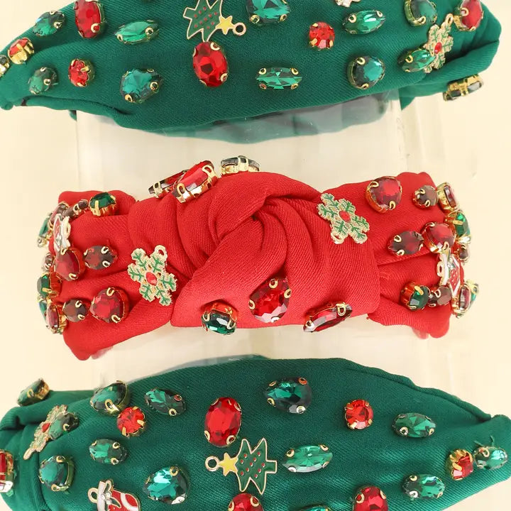 Christmas Jeweled Embellished Headband