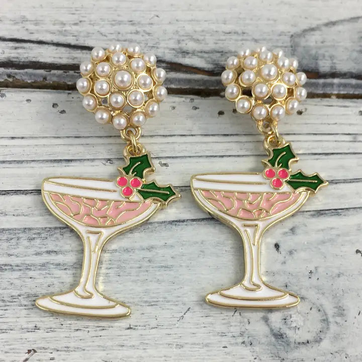 Christmas Cocktail Earrings