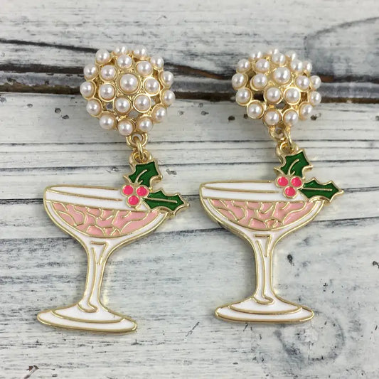 Christmas Cocktail Earrings