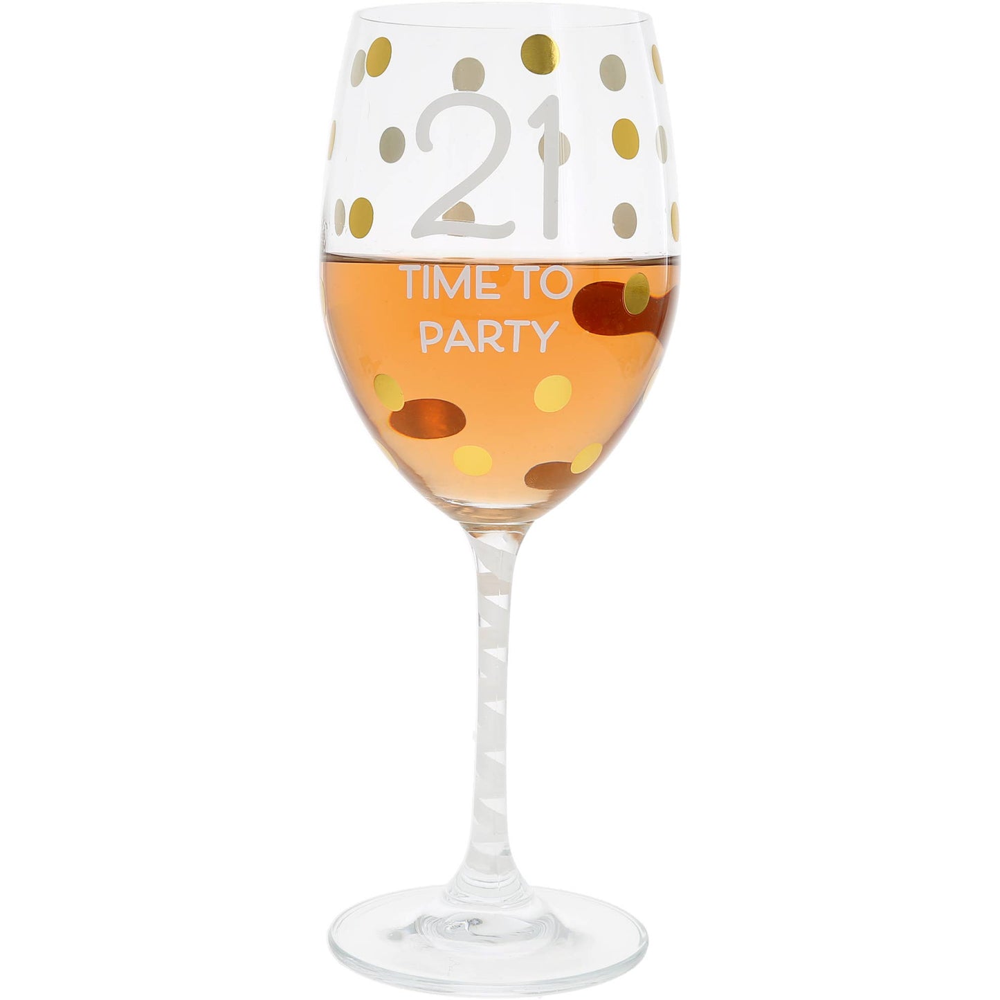 Gift Boxed 21st Birthday Wine Glass - The Season Boutique