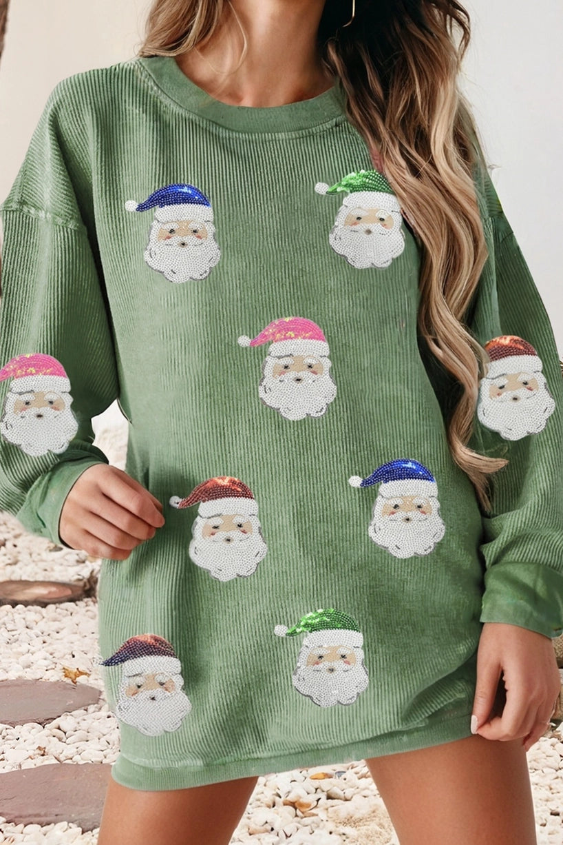 Sequin Santa Sweatshirt