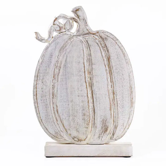 Worcester Pumpkin Antique White 8.5x13.75x2