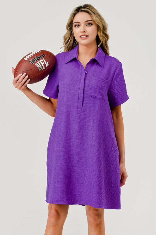 Ellie Collared Game Day Dress