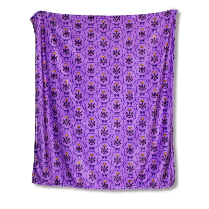 Mardi Bow Throw Purple/Multi 50x60