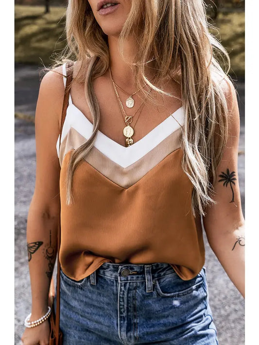 Color Block Tank Top