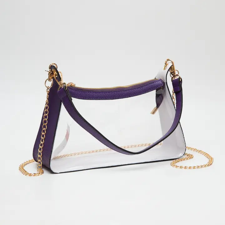 Purple Clear Handbag