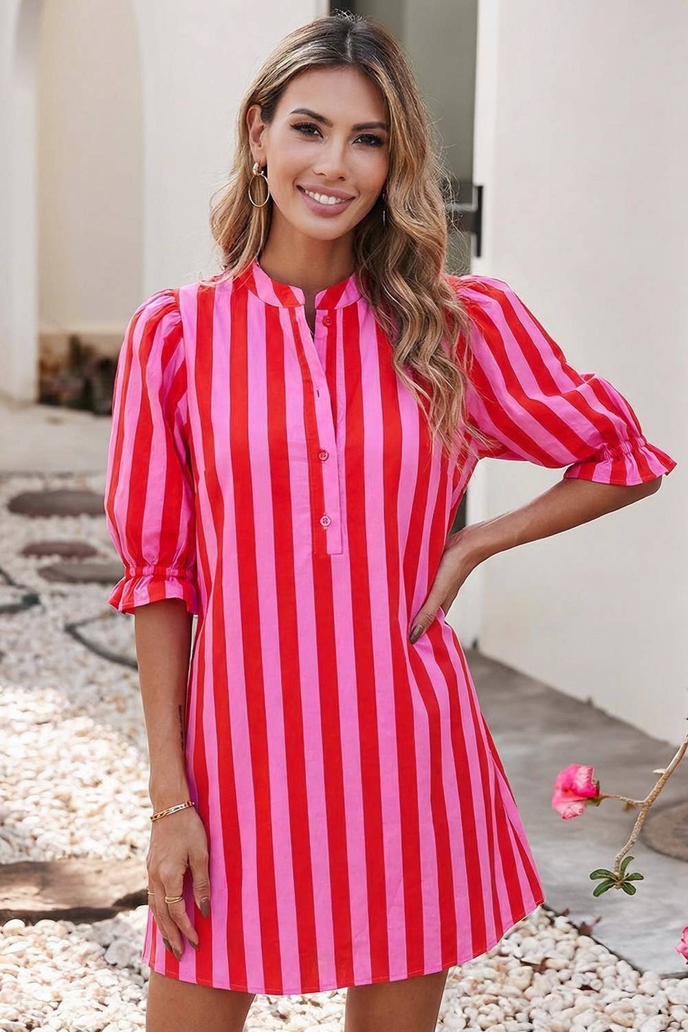 Striped Mini Dress