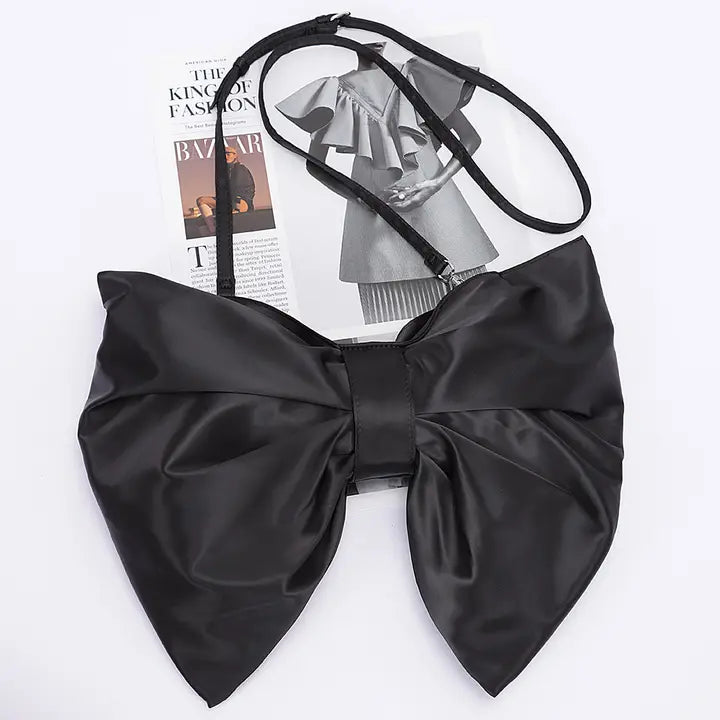 Satin Bow Style Crossbody Bag