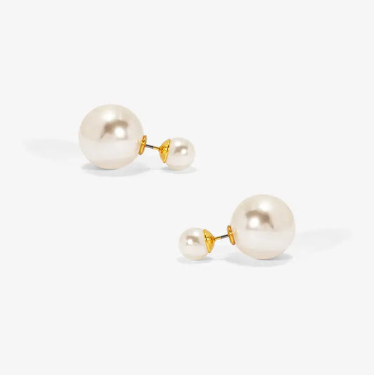 Double Pearl Earring