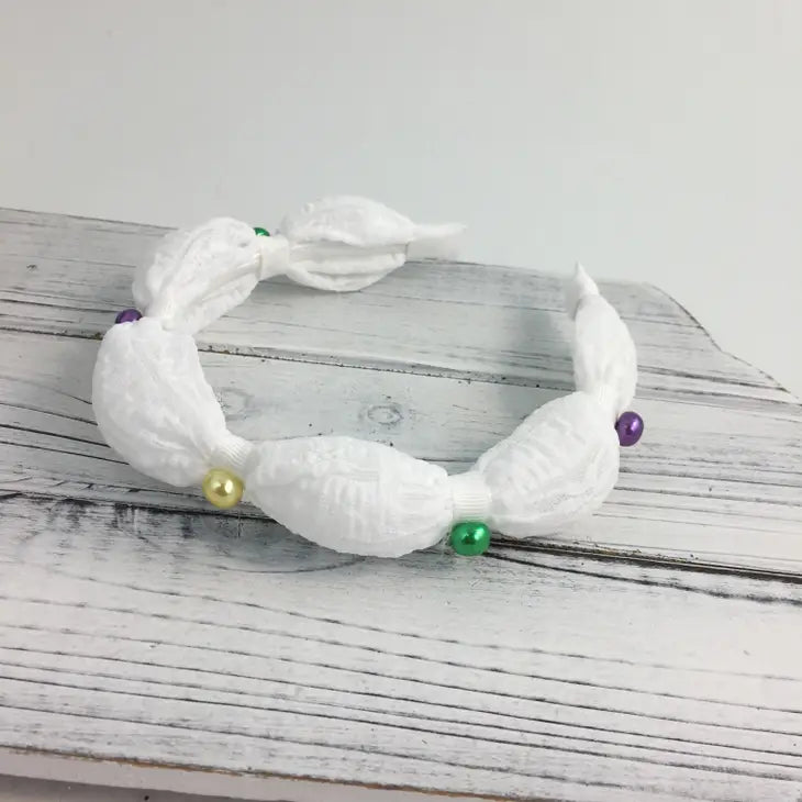 Mardi Gras Puffy Headband