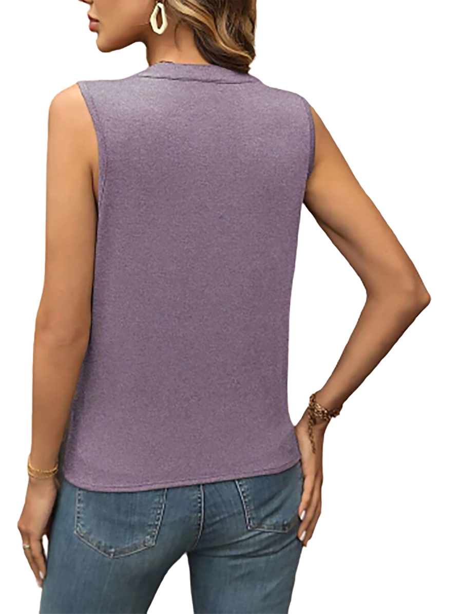 V-Neck Sleeveless Blouse