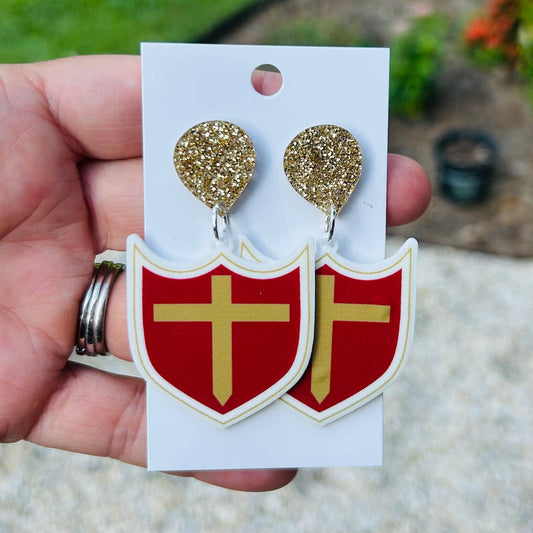 Brother Martin Crusaders Earrings
