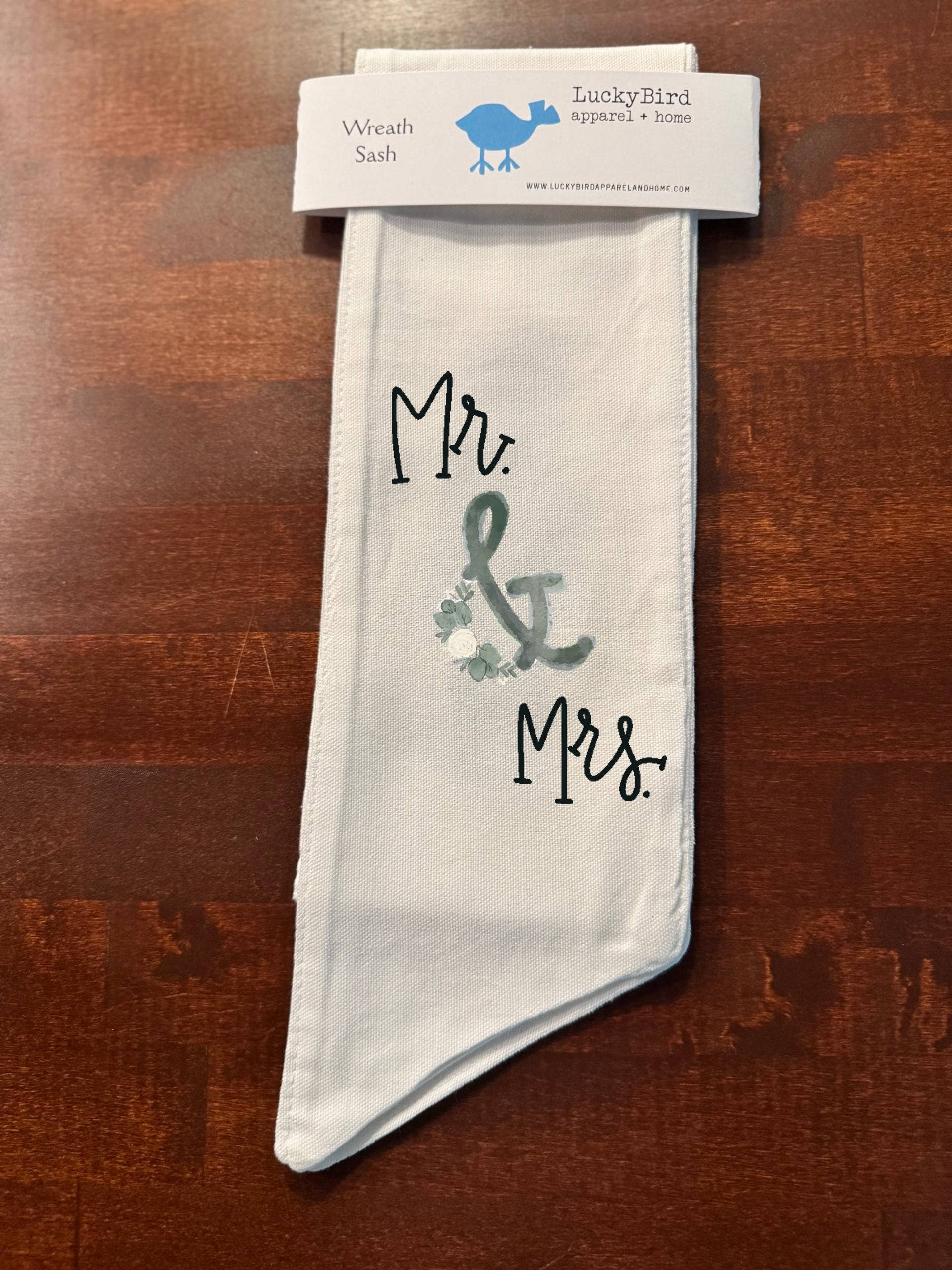 MR. & MRS. WREATH SASH - The Season Boutique