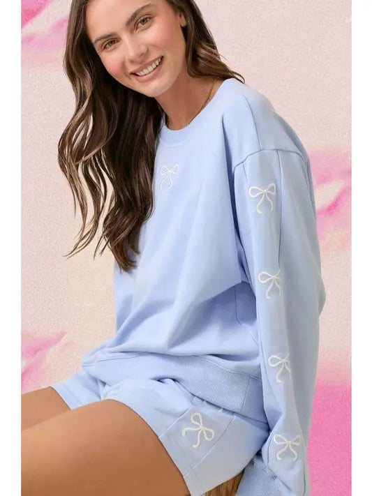 Side Ribbon Knit Set